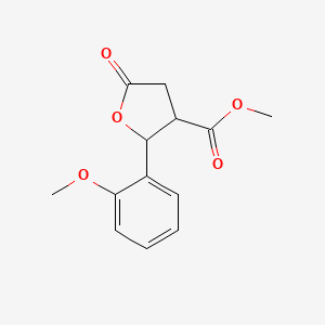 Methyl 2-(2-methoxyphenyl)-5-oxooxolane-3-carboxylate