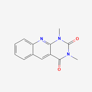 molecular formula C13H11N3O2 B1655609 1,3-Dimethyl-1,2,3,4-tetrahydropyrimido[4,5-b]quinoline-2,4-dione CAS No. 39260-04-3