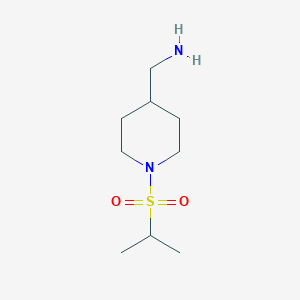 [1-(Propane-2-sulfonyl)piperidin-4-yl]methanamine