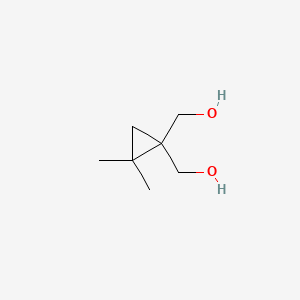 molecular formula C7H14O2 B1655620 (2,2-Dimethylcyclopropane-1,1-diyl)dimethanol CAS No. 39590-92-6