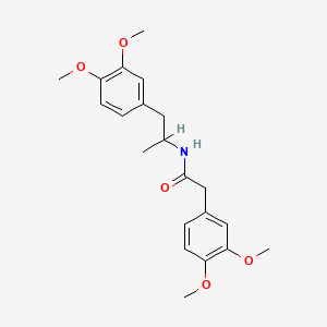 molecular formula C21H27NO5 B1655635 2-(3,4-Dimethoxyphenyl)-N-(2-(3,4-dimethoxyphenyl)-1-methylethyl)acetamide CAS No. 3979-57-5
