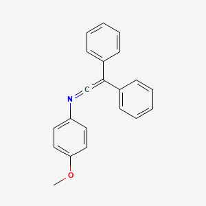 molecular formula C21H17NO B1655646 4-Methoxy-N-(diphenylethenylidene)aniline CAS No. 40012-82-6
