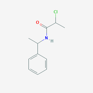 molecular formula C11H14ClNO B1655647 2-chloro-N-(1-phenylethyl)propanamide CAS No. 40023-41-4