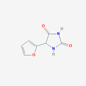 molecular formula C7H6N2O3 B1655648 5-(Furan-2-yl)imidazolidine-2,4-dione CAS No. 4006-39-7