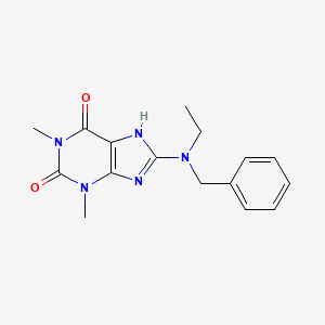 1H-Purine-2,6-dione, 3,7-dihydro-1,3-dimethyl-8-(ethyl(phenylmethyl)amino)-