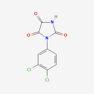 molecular formula C9H4Cl2N2O3 B1655671 1-(3,4-Dichlorophenyl)imidazolidine-2,4,5-trione CAS No. 40408-57-9