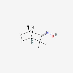 molecular formula C10H17NO B1655677 (1S,4R)-1,3,3-trimethylbicyclo[2.2.1]heptan-2-one oxime CAS No. 40514-83-8