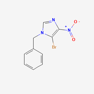 molecular formula C10H8BrN3O2 B1655680 1-Benzyl-5-bromo-4-nitro-1h-imidazole CAS No. 4059-10-3