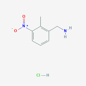 molecular formula C8H11ClN2O2 B1655703 (2-Methyl-3-nitrophenyl)methanamine;hydrochloride CAS No. 40896-69-3