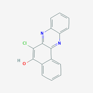 molecular formula C16H9ClN2O B1655704 6-Chlorobenzo[a]phenazin-5(7H)-one CAS No. 40901-46-0