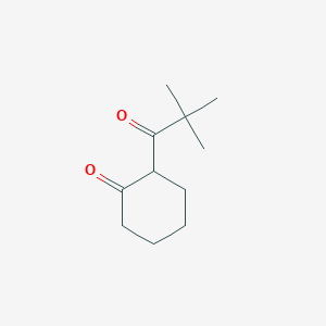 molecular formula C11H18O2 B1655707 2-(2,2-Dimethylpropanoyl)cyclohexan-1-one CAS No. 41043-87-2
