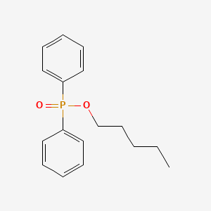 molecular formula C17H21O2P B1655708 Phosphinic acid, diphenyl-, pentyl ester CAS No. 41044-85-3