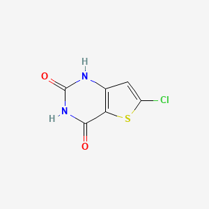 molecular formula C6H3ClN2O2S B1655711 6-Chloro-1H-thieno[3,2-d]pyrimidine-2,4-dione CAS No. 41102-03-8