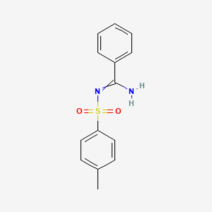 molecular formula C14H14N2O2S B1655714 N'-(4-methylphenyl)sulfonylbenzenecarboximidamide CAS No. 4115-16-6