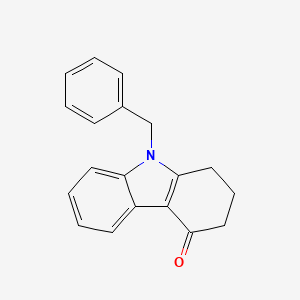 molecular formula C19H17NO B1655716 9-Benzyl-1,2,3,9-tetrahydro-4H-carbazol-4-one CAS No. 41175-05-7