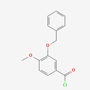 molecular formula C15H13ClO3 B1655718 3-Benzyloxy-4-methoxybenzoyl chloride CAS No. 41222-60-0