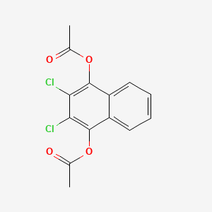 molecular formula C14H10Cl2O4 B1655719 1,4-Naphthalenediol, 2,3-dichloro-, diacetate CAS No. 41245-34-5