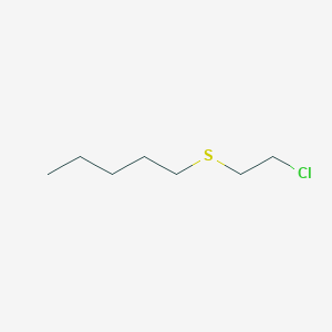 molecular formula C7H15ClS B1655721 1-[(2-Chloroethyl)sulfanyl]pentane CAS No. 41256-14-8