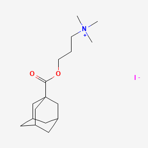 molecular formula C17H30INO2 B1655736 3-(Adamantane-1-carbonyloxy)propyl-trimethylazanium;iodide CAS No. 41472-56-4