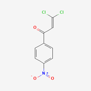 molecular formula C9H5Cl2NO3 B1655742 2-Propen-1-one, 3,3-dichloro-1-(4-nitrophenyl)- CAS No. 41501-63-7