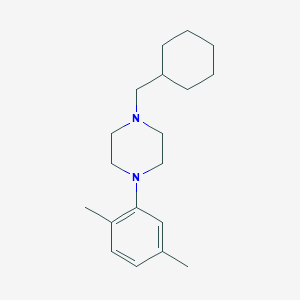 molecular formula C19H30N2 B1655746 1-(Cyclohexylmethyl)-4-(2,5-dimethylphenyl)piperazine CAS No. 415923-35-2
