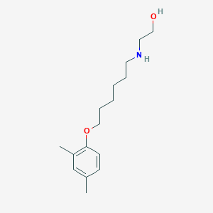 molecular formula C16H27NO2 B1655755 2-[6-(2,4-Dimethylphenoxy)hexylamino]ethanol CAS No. 416891-67-3