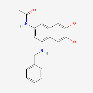 N-[4-(benzylamino)-6,7-dimethoxynaphthalen-2-yl]acetamide