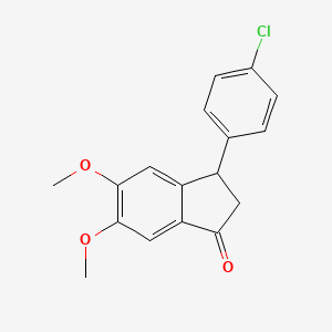 3-(4-Chlorophenyl)-5,6-dimethoxyindan-1-one