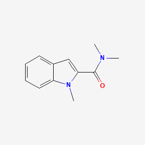 molecular formula C12H14N2O B1655774 N,N,1-trimethylindole-2-carboxamide CAS No. 41979-55-9