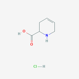 molecular formula C6H10ClNO2 B1655775 1,2,3,6-Tetrahydropyridine-2-carboxylic acid hydrochloride CAS No. 41994-52-9