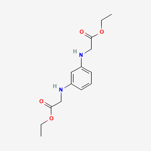 molecular formula C14H20N2O4 B1655792 Ethyl 2-[3-[(2-ethoxy-2-oxoethyl)amino]anilino]acetate CAS No. 42237-73-0