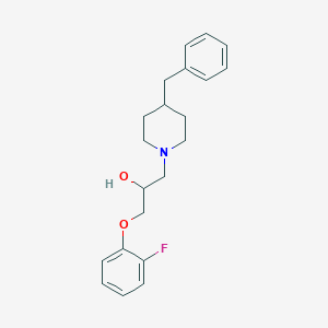 molecular formula C21H26FNO2 B1655804 1-(4-Benzylpiperidin-1-yl)-3-(2-fluorophenoxy)propan-2-ol CAS No. 4242-94-8