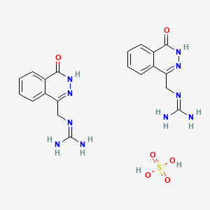 molecular formula C20H24N10O6S B1655815 1(2H)-Phthalazinone, 4-(guanidinomethyl)-, hemisulfate CAS No. 42558-60-1