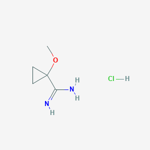 1-Methoxycyclopropane-1-carboximidamide;hydrochloride