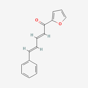 molecular formula C15H12O2 B1655825 1-(2-Furyl)-5-phenylpenta-2,4-diene-1-one CAS No. 4280-90-4