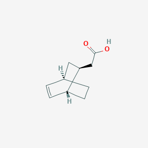 molecular formula C10H14O2 B1655834 2-[(1S,2S,4R)-2-Bicyclo[2.2.2]oct-5-enyl]acetic acid CAS No. 42916-91-6