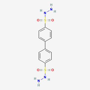 (1,1'-Biphenyl)-4,4'-disulfonic acid, dihydrazide