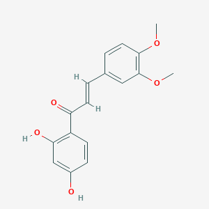 molecular formula C17H16O5 B1655851 2',4'-Dihydroxy-3,4-dimethoxychalcone CAS No. 4315-88-2