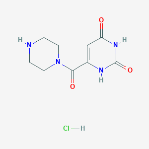 6-(piperazine-1-carbonyl)-1H-pyrimidine-2,4-dione hydrochloride