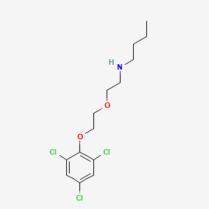 N-[2-[2-(2,4,6-trichlorophenoxy)ethoxy]ethyl]butan-1-amine