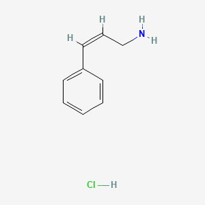 molecular formula C9H12ClN B1655862 Cinnamylamine hydrochloride, (Z)- CAS No. 4335-62-0