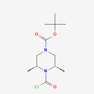 B1655876 1-Chlorocarbonyl-cis-2,6-dimethyl-4-tert-butoxycarbonylpiperazine CAS No. 438050-53-4