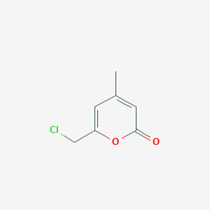 molecular formula C7H7ClO2 B1655877 6-(氯甲基)-4-甲基-2H-吡喃-2-酮 CAS No. 4394-75-6