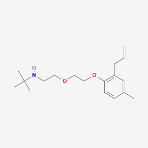 2-methyl-N-[2-[2-(4-methyl-2-prop-2-enylphenoxy)ethoxy]ethyl]propan-2-amine