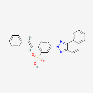 molecular formula C24H17N3O3S B1655889 Stilbene naphthotriazole CAS No. 4434-38-2