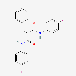 molecular formula C22H18F2N2O2 B1655892 2-benzyl-N,N'-bis(4-fluorophenyl)propanediamide CAS No. 444060-00-8