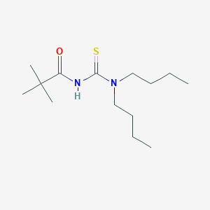 molecular formula C14H28N2OS B1655901 Propanamide, N-[(dibutylamino)thioxomethyl]-2,2-dimethyl- CAS No. 446310-85-6