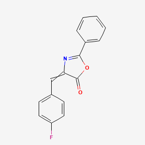 4-[(4-Fluorophenyl)methylidene]-2-phenyl-1,3-oxazol-5-one