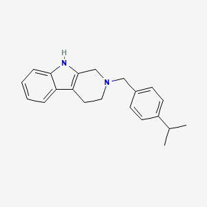 2-[(4-Propan-2-ylphenyl)methyl]-1,3,4,9-tetrahydropyrido[3,4-b]indole