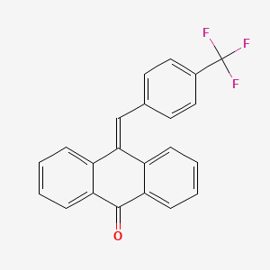 molecular formula C22H13F3O B1655922 9(10H)-Anthracenone, 10-[[4-(trifluoromethyl)phenyl]methylene]- CAS No. 452942-08-4